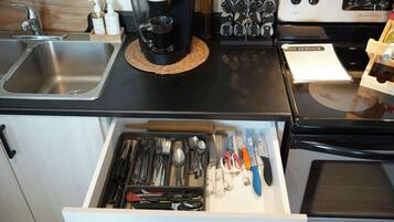 Frigorífic, microones, placa de cuina i cafetera i tetera