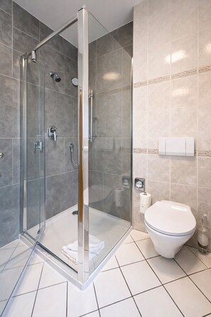 Hair dryer, towels, soap, shampoo - Porta Nigra Victus (Trier)