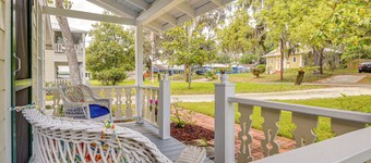 1 Block to Crescent Lake: Charming Home w/ Porch!