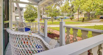 1 Block to Crescent Lake: Charming Home w/ Porch!