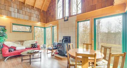 1 Mi to South Twin Lake: Cabin w/ Deck in Trego!