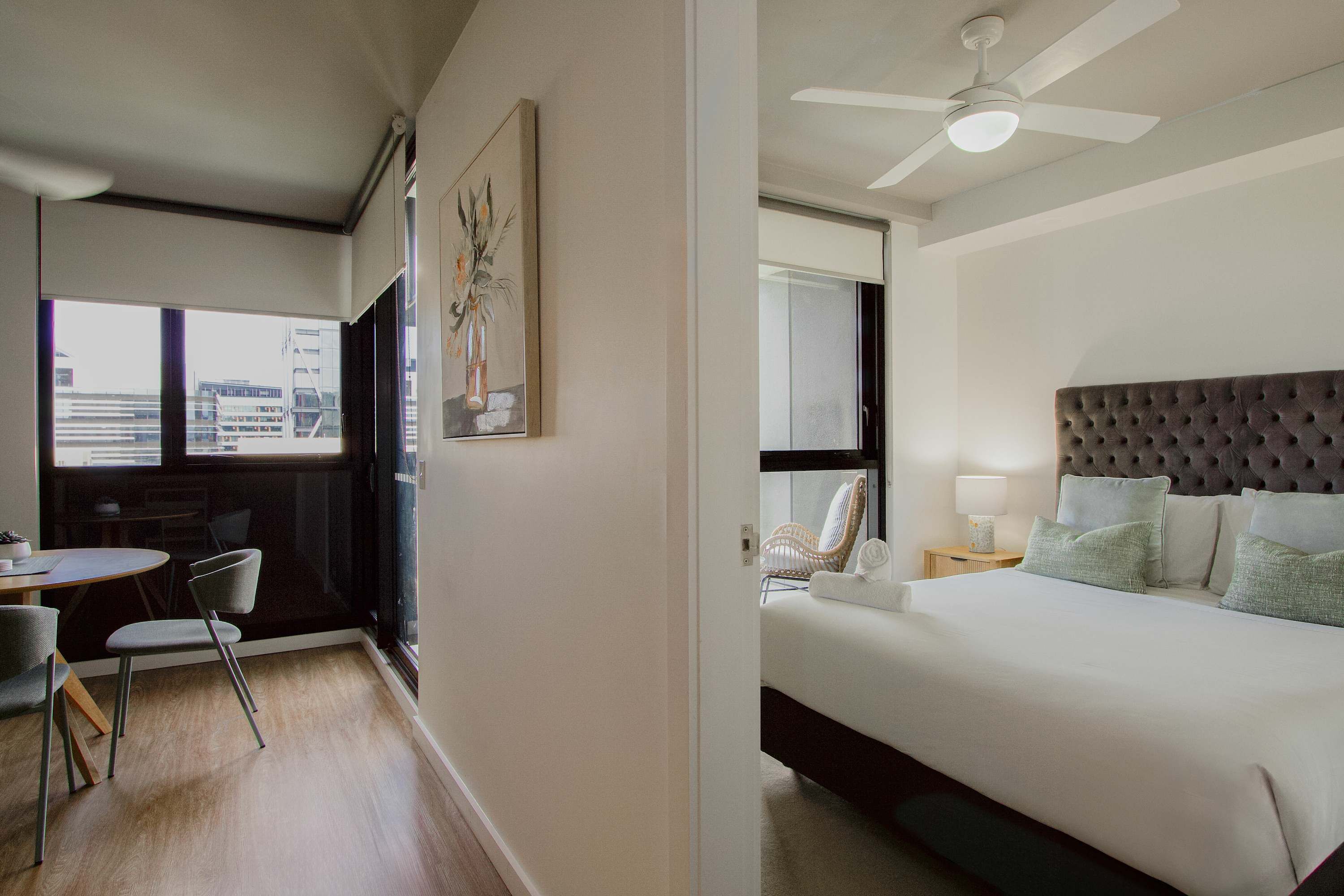 1 bedroom, iron/ironing board, internet, bed sheets