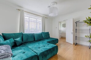 TV, books, stereo, offices