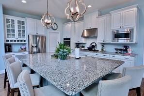 Fridge, microwave, oven, stovetop - New Listing * 7 BR Coastal Club Resort Style Luxury Lewes Beach House * Coastal (Lewes)