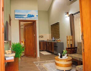 Mini-fridge, electric kettle