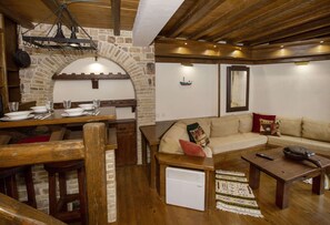 Appartement Économique, 3 chambres, vue montagne | Coin séjour