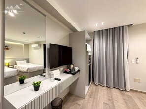 Een minibar, een kluis op de kamer, verduisterende gordijnen