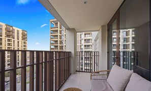 Apartment, Balcony, Courtyard View | Balcony view - Urban Glam 1 BR in Surf 2-Creek Beach (Dubai)