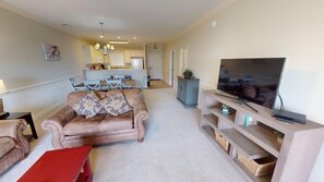 Appart'hôtel, 2 chambres | Coin séjour