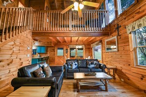 Cabin, 2 Bedrooms | Living area | Smart TV