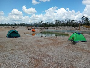 Overnatningsstedets facade