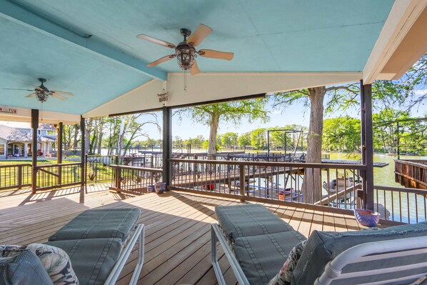 Lounge the day away with gorgeous water views