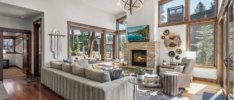 Smart TV, fireplace, offices