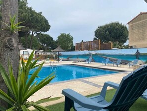 A heated pool