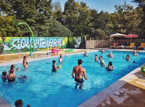 A heated pool