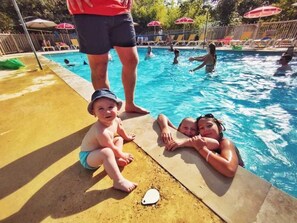 A heated pool