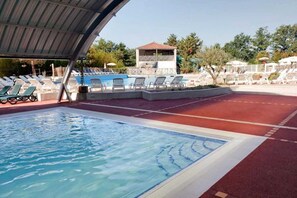 Indoor pool, a heated pool