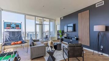 TV, table football, offices