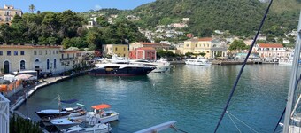 Panorama from Postcard sea view apartment in the port of Ischia