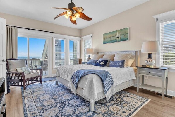 4 bedrooms, desk, free WiFi, bed sheets - Drift Away • Luxury 4BR Beachfront Stay • Dogs Welcome • Private Beach Access (Topsail Beach)
