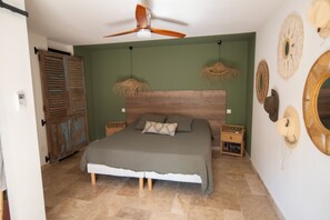 5 bedrooms, in-room safe, iron/ironing board, travel cot