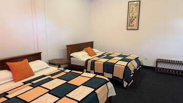 Individually decorated, individually furnished, desk, laptop workspace