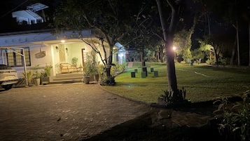 Front of property – evening/night