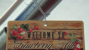 A wooden sign with the text "WELCOME TO Strawberry Hill Camps". - Charming Campsite in Hartwick, NY few miles from Cooperstown & area attractions (Hartwick)