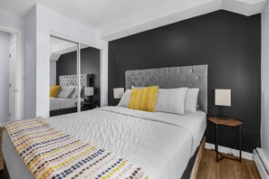 2 bedrooms, iron/ironing board, WiFi, bed sheets