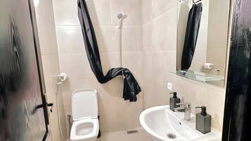 Towels, soap, toilet paper