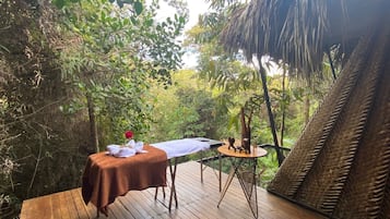 Hot stone massages, body scrubs, facials, massages