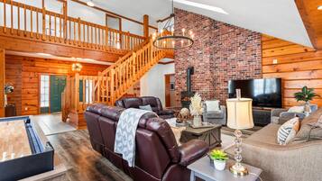 TV connectée, cheminée