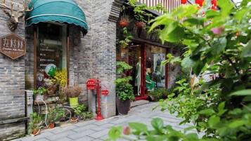 Blick von der Unterkunft