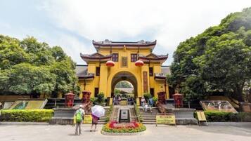 Vue depuis lâhĂ©bergement