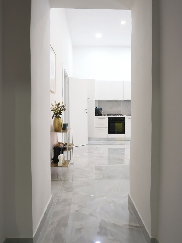 Interior entrance