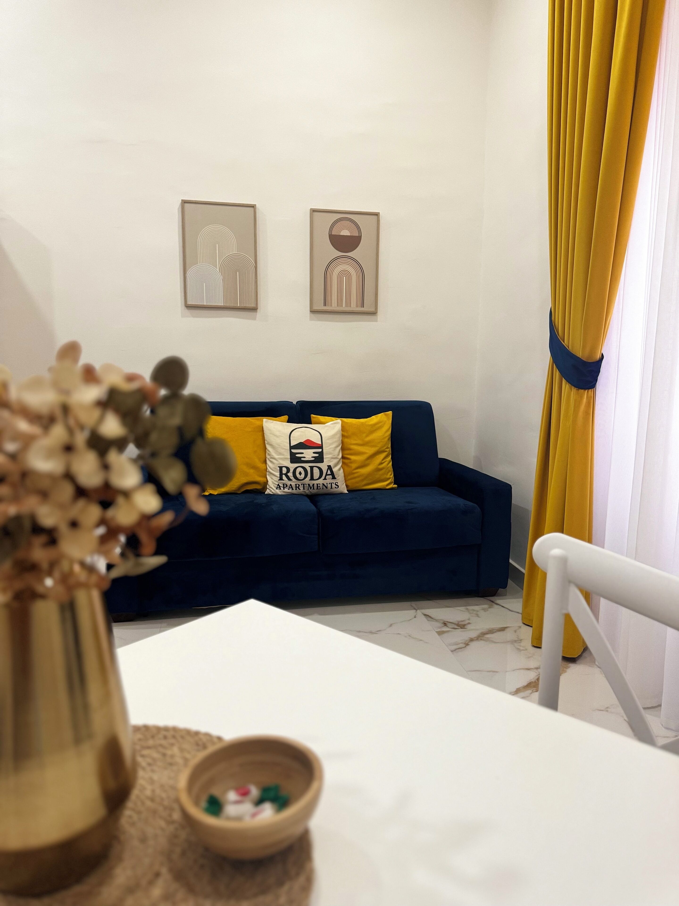 Apartment, Balcony, City View | Living area | 42-inch Smart TV with digital channels, first-run films