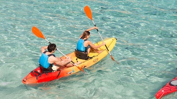 Two kayaks and trolleys included for kayaking the beautiful Sarasota Bay