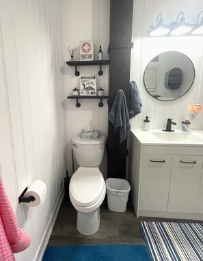 Shower, hair dryer, towels, soap - Cozy Cottage 1 block from Lake (Winnipeg Beach)