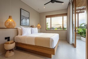 3 slaapkamers, een kluis op de kamer, een bureau