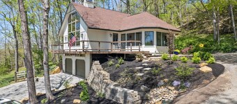 Unique and secluded A frame home on 31 acres with hot tub.