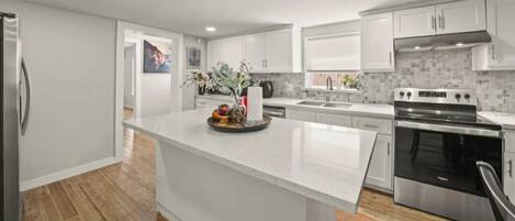 Microwave, oven, stovetop, dishwasher