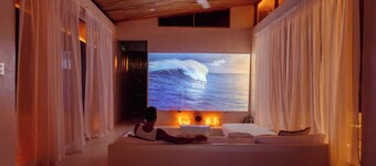 La Santina beachfront villa 3 minutes from the beach with private pool.