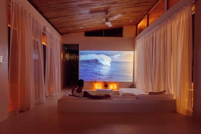 La Santina beachfront villa 3 minutes from the beach with private pool.