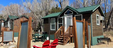 Cabane Deluxe, vue montagne | Terrasse/Patio