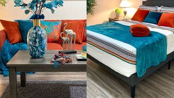 2 habitaciones, escritorio, tabla de planchar con plancha y wifi