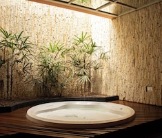 Bañera de hidromasaje privada