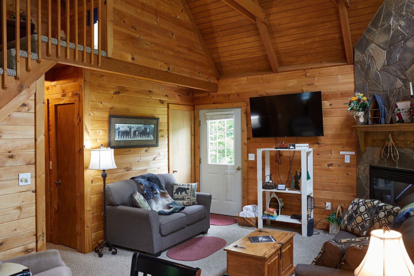 Télévision, cheminée