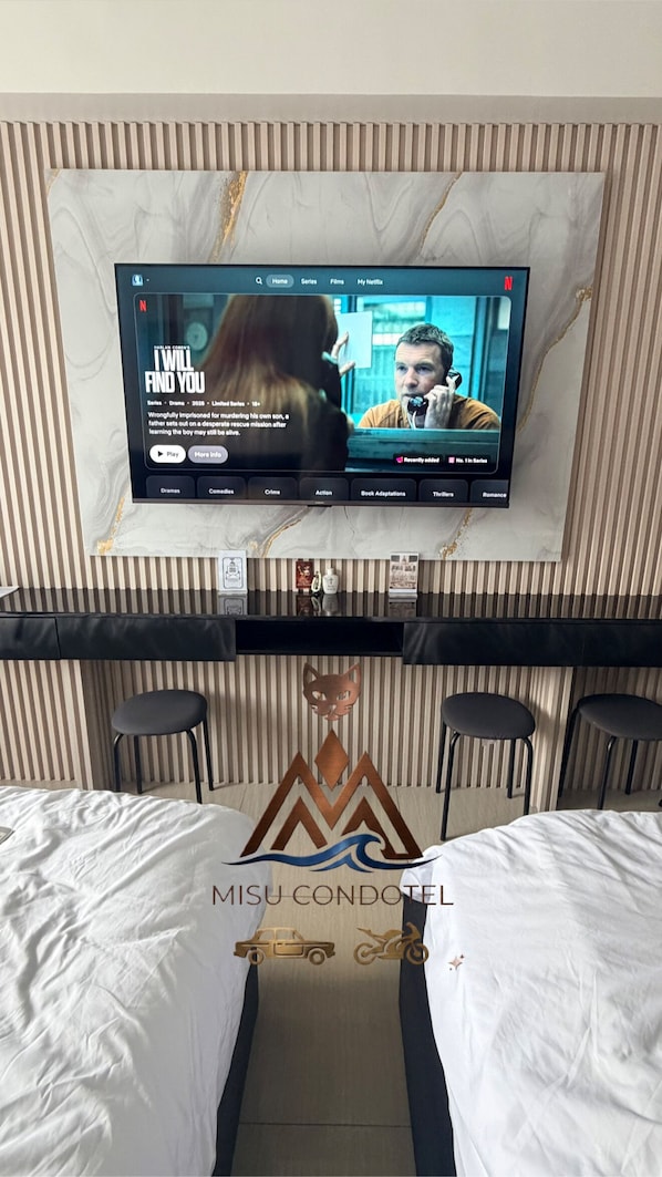 1 habitación, tabla de planchar con plancha, wifi y ropa de cama