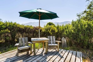 屋外ダイニングエリア