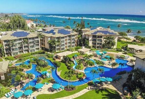 View of Waipouli Resort - Waipouli Beach Resort H-105 Oceanfront Luxury Ground Floor Steps to Beach, Pool (Kapaa)